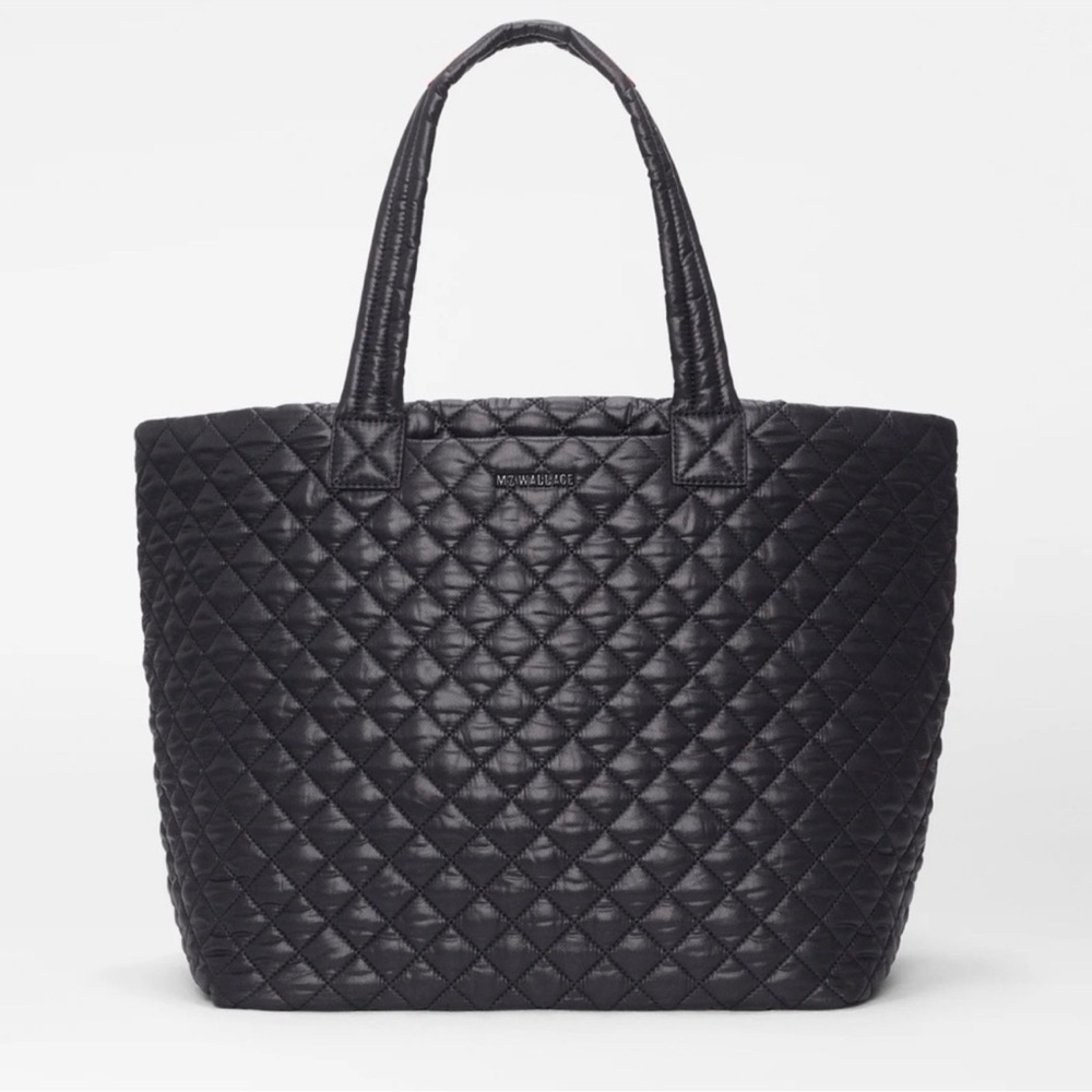 MZ Wallace Quilted Nylon Tote in Black